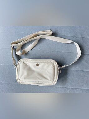 Lululemon Cream Crossbody Bag